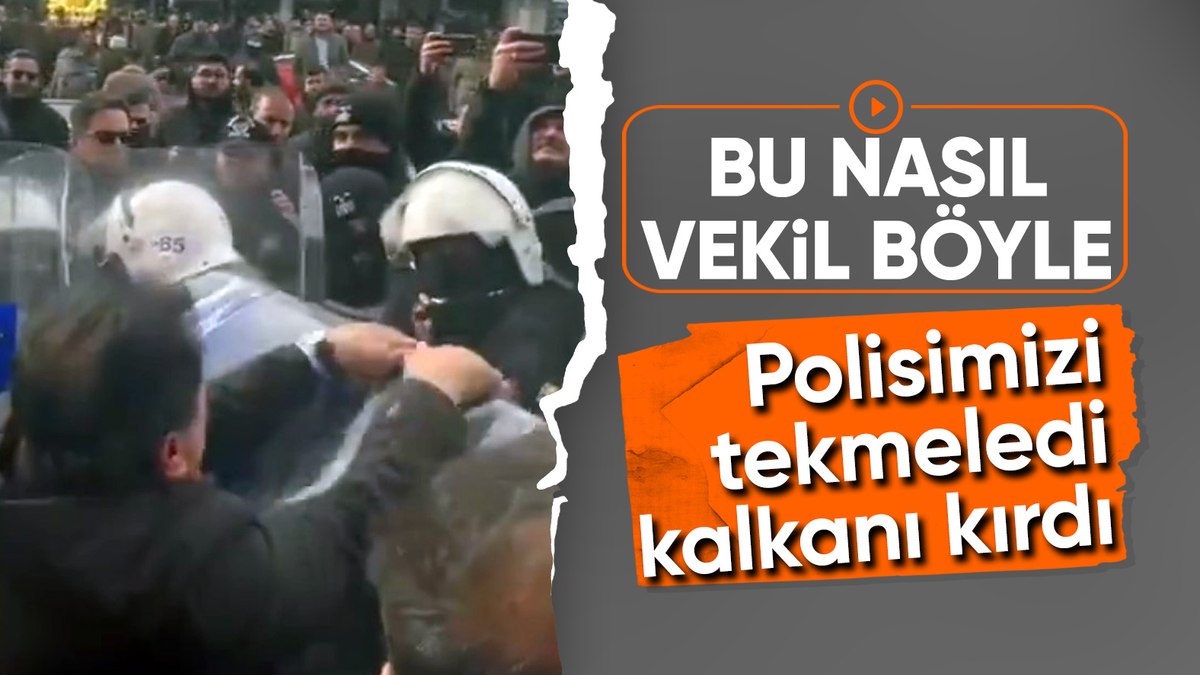 DEM Parti Van milletvekili Mahmut Dindar’dan polis ekiplerine saldırı